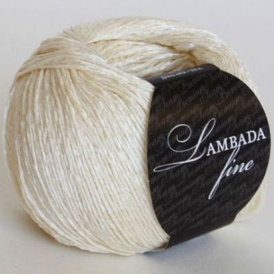 SEAM LAMBADA FINE  02  слоновая кость  55% мерсеризованный хлопок 45% вискоза; 170м/50г